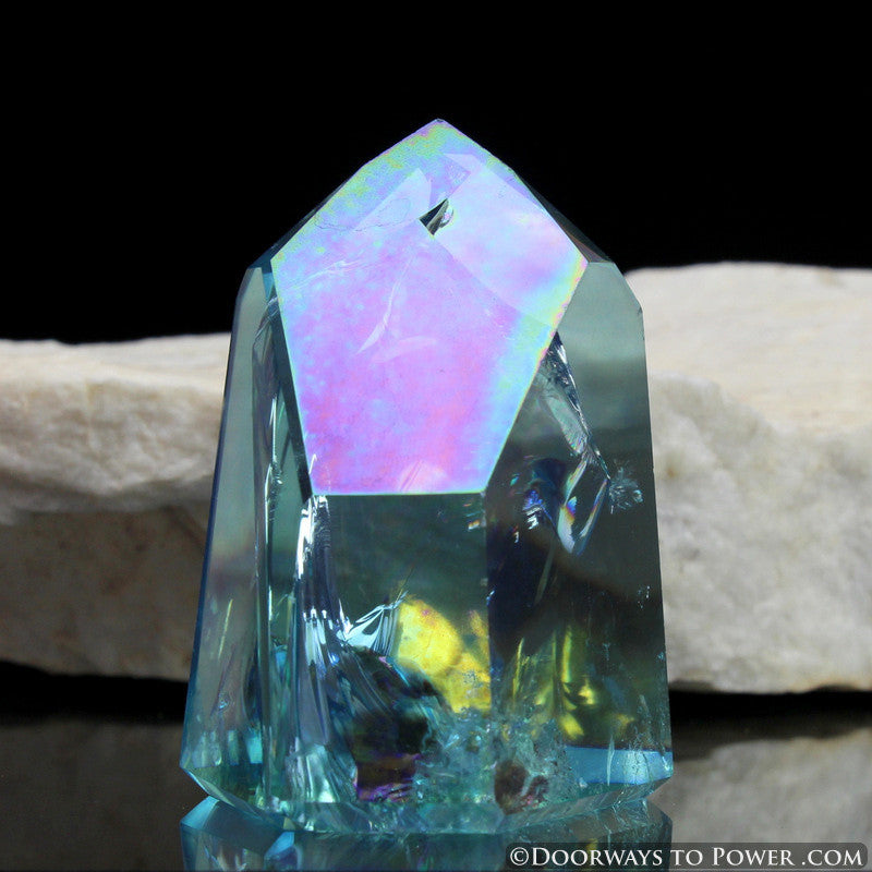 Aqua Aura Master Dow Record Keeper Crystal Point "EMINENCE"