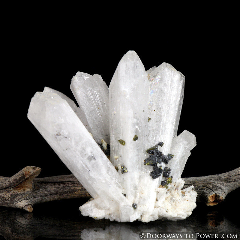 Danburite Synergy 12 Twin Crystal Cluster w/ Pyrite "Higher Octave"