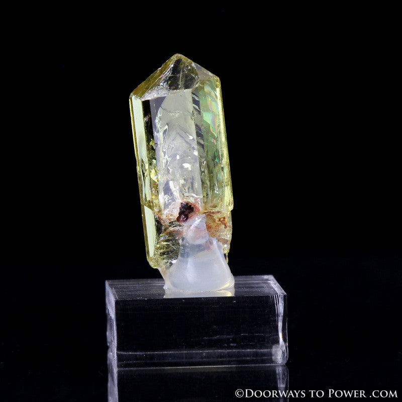 Yellow Golden Apatite Crystal Gemstone Specimen Terminated A +++