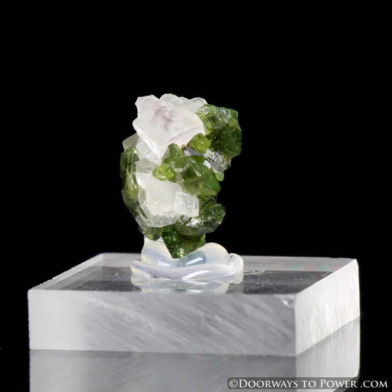 Uvite Tourmaline on Magnesite Specimen A +++