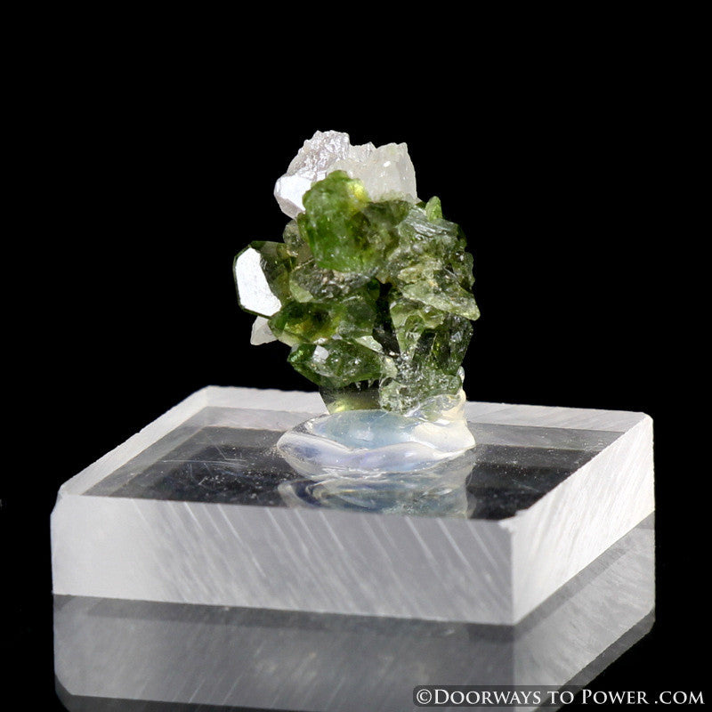 Uvite Tourmaline on Magnesite Specimen A +++