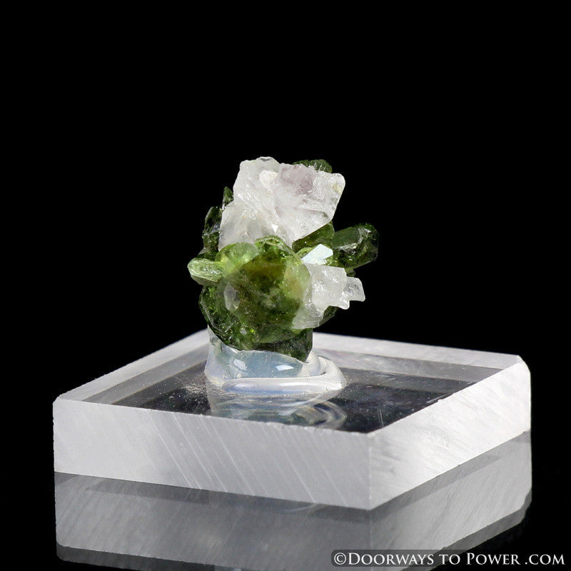 Uvite Tourmaline on Magnesite Specimen A +++