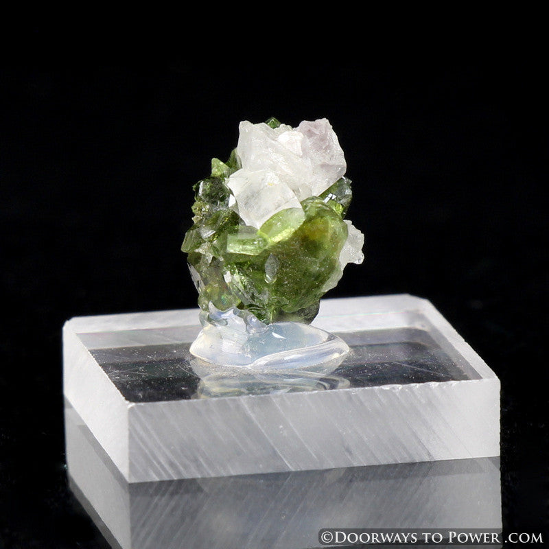 Uvite Tourmaline on Magnesite Specimen A +++