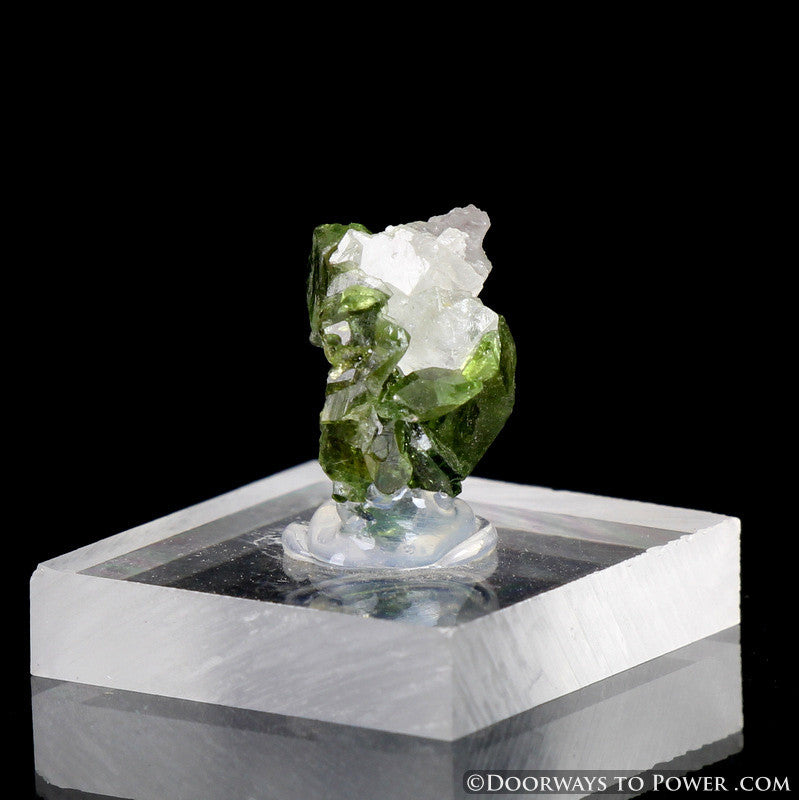 Uvite Tourmaline on Magnesite Specimen A +++