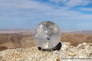 John of God Blessed Clear Quartz Crystal Sphere