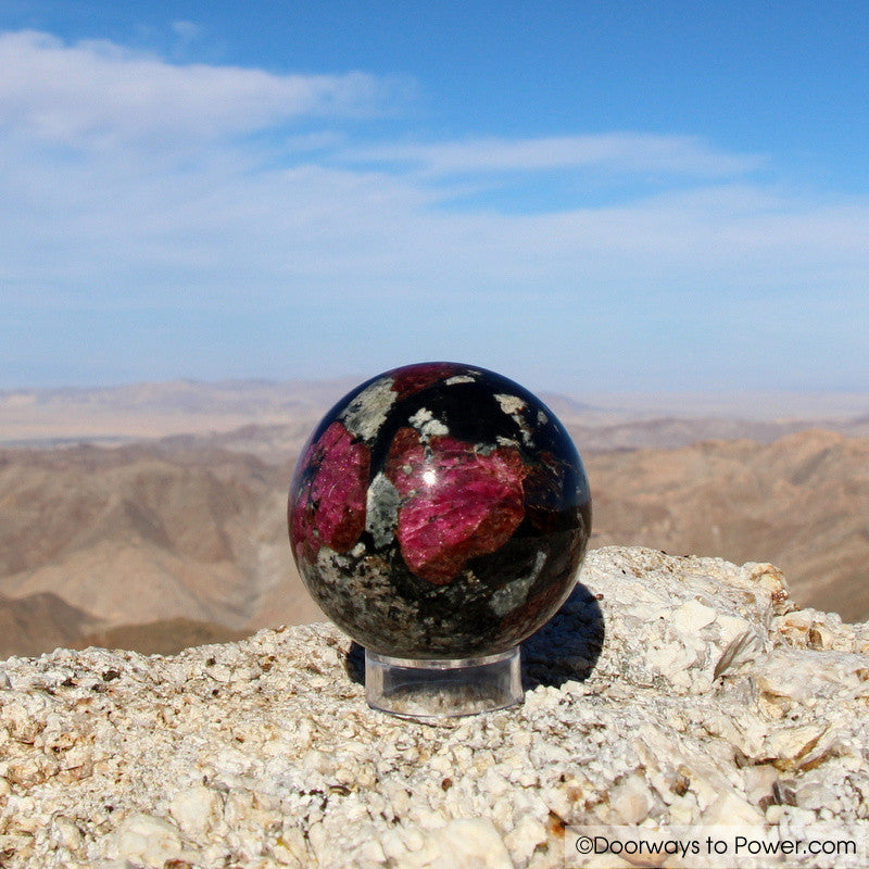 Eudialyte Aegirine Crystal Sphere A +++ Collectors Quality"