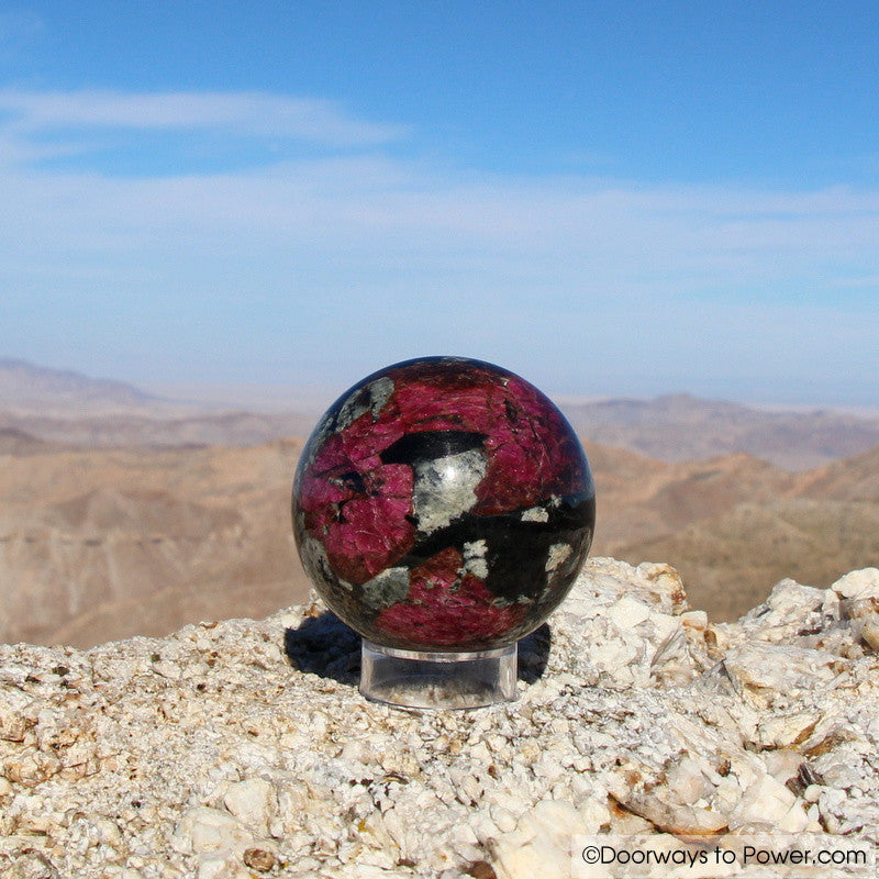 Eudialyte Aegirine Crystal Sphere A +++ Collectors Quality"