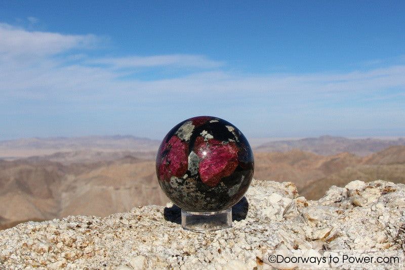 Eudialyte Aegirine Crystal Sphere A +++ Collectors Quality"