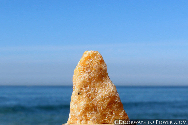 Himalaya Gold Azeztulite Altar Stone Azozeo Activated