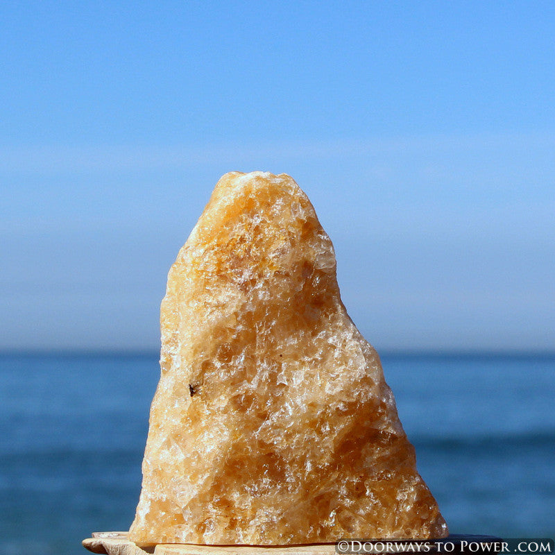 Himalaya Gold Azeztulite Altar Stone Azozeo Activated