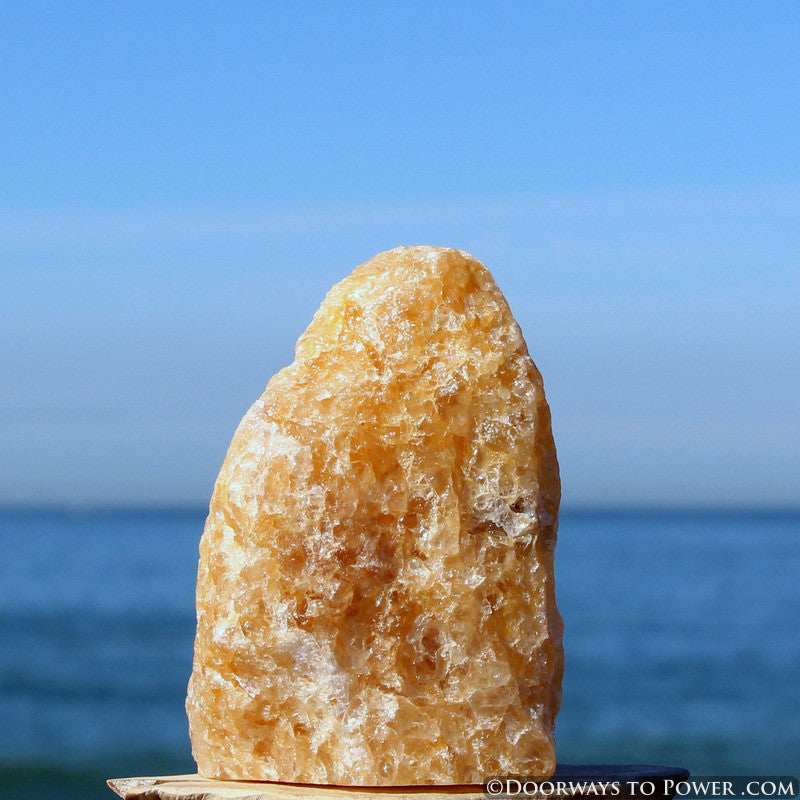 Himalaya Gold Azeztulite Altar Stone Azozeo Activated