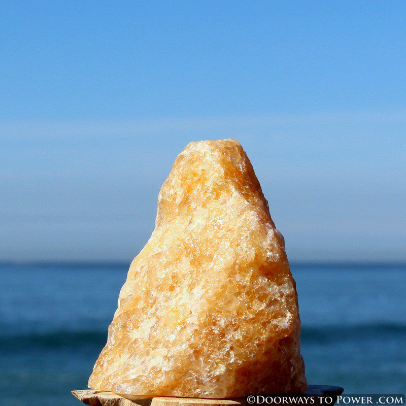 Himalaya Gold Azeztulite Altar Stone Azozeo Activated