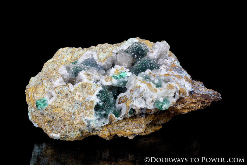 Druzy Chrysocolla Crystal Cluster Gem Silica clinoatacamite Peru