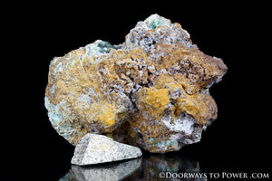Druzy Chrysocolla Crystal Cluster Gem Silica clinoatacamite Peru