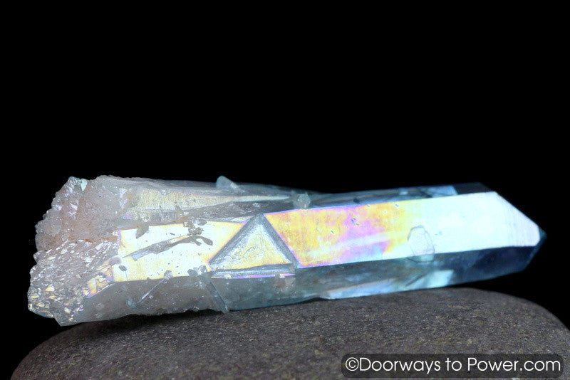 Aqua Aura Arkansas Quartz Pleiadian Starbrary Dow Twin Crystal Points