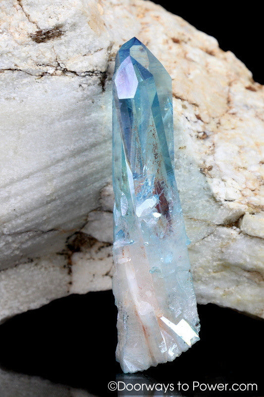 Aqua Aura Arkansas Quartz Pleiadian Starbrary Dow Twin Crystal Points