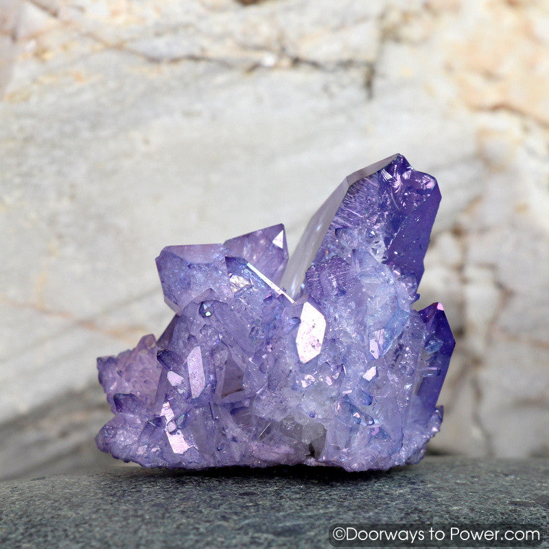 Tanzan Indigo Aura Arkansas Manifest Spirit Crystal Cluster