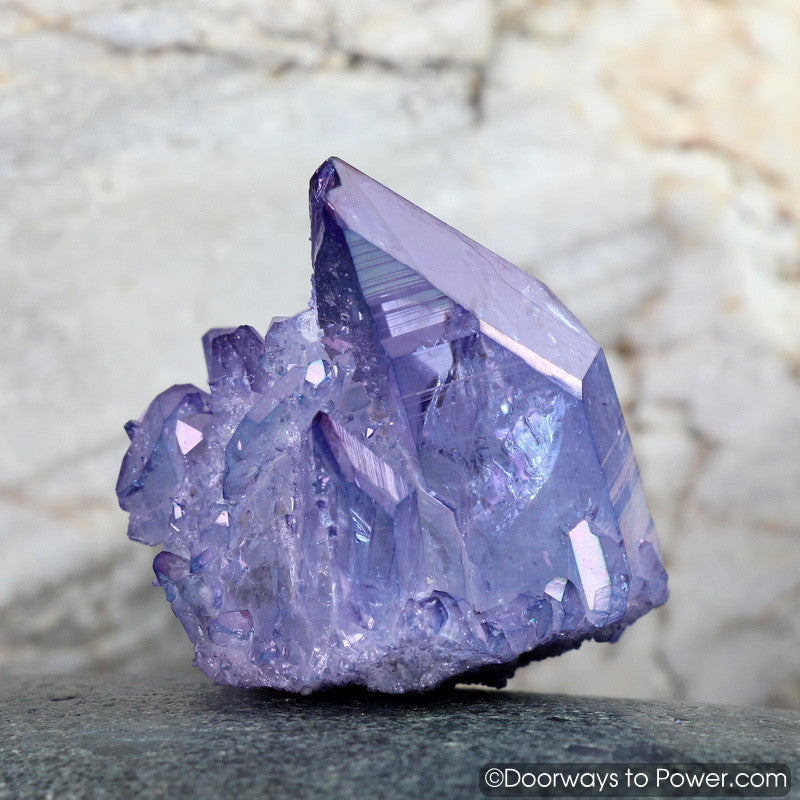 Tanzan Indigo Aura Arkansas Manifest Spirit Crystal Cluster