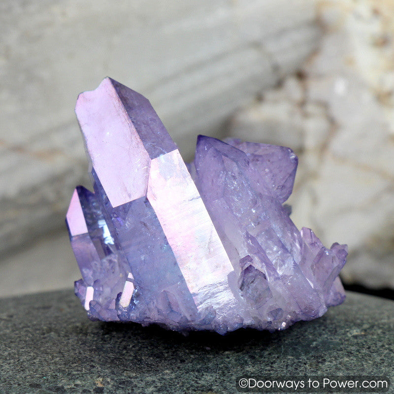 Tanzan Indigo Aura Arkansas Manifest Spirit Crystal Cluster