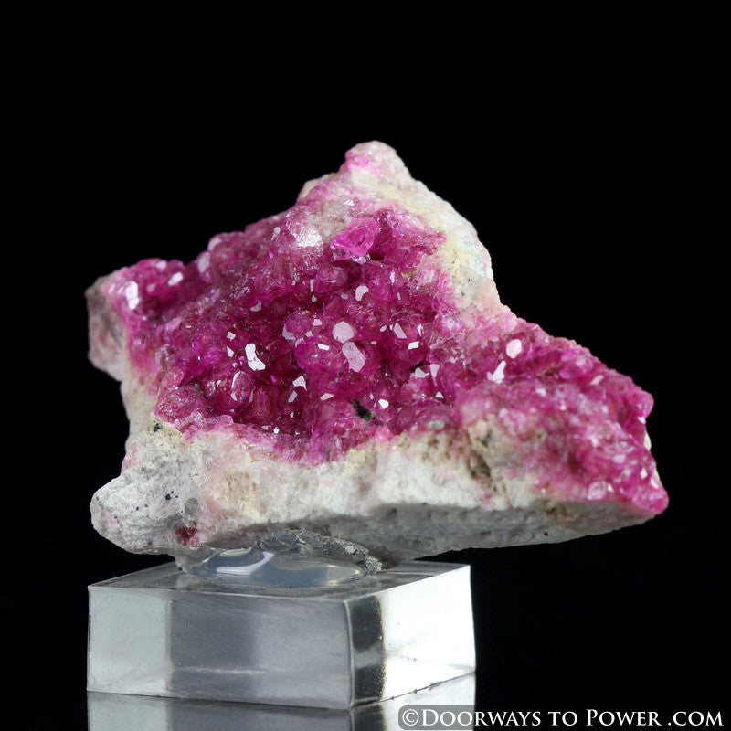 Cabalto Calcite Pink Druzy Crystal Specimen A +++