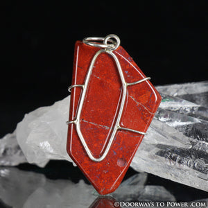 Red Fire Azeztulite Crystal Pendant "Power & Passion"