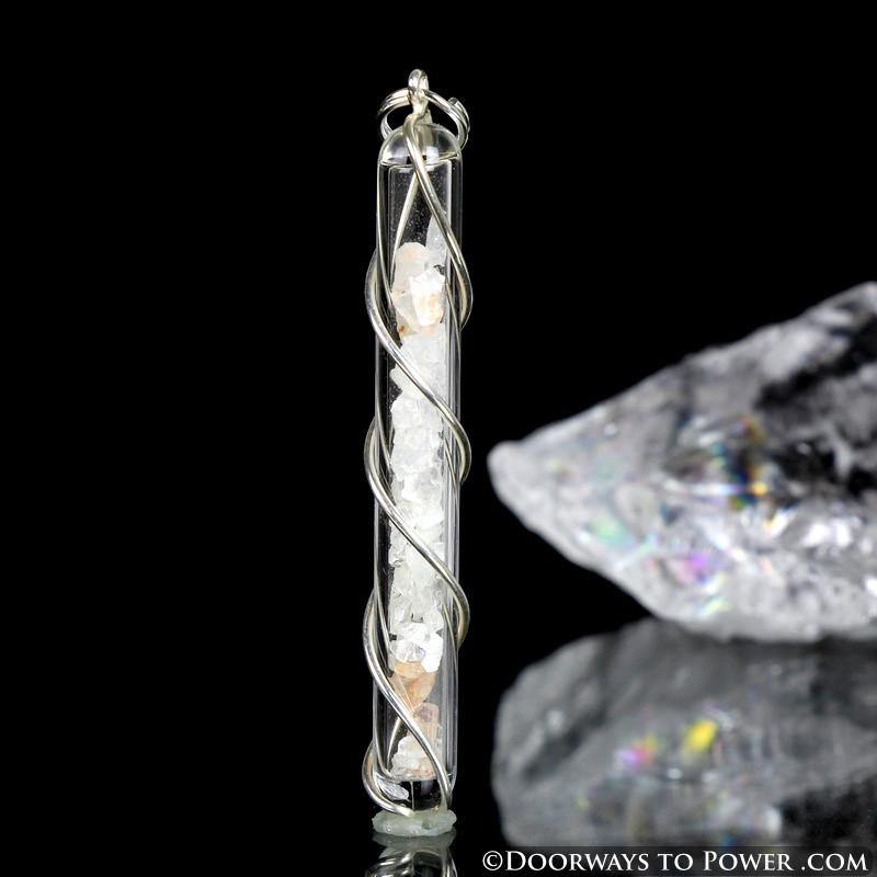 'Angels' Danburite, Angel Aura Quartz, Angelite, Satyaloka Pendant