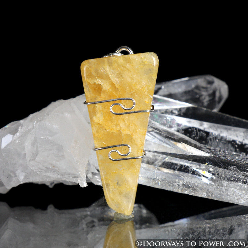 Himalaya Gold Azeztulite Pendant .925 SS