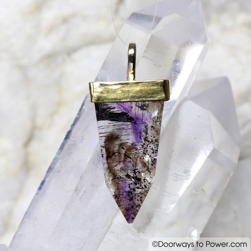 Melody Stone Super 7 Pendant 14 k Gold