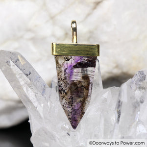 Melody Stone Super 7 Pendant 14 k Gold