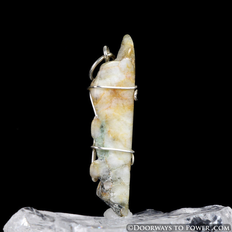 Phenacite Synergy 12 Stone Pendant .925 SS