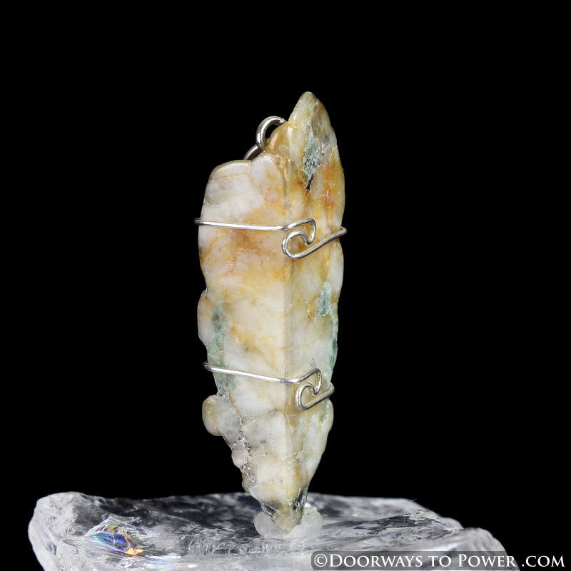 Phenacite Synergy 12 Stone Pendant .925 SS