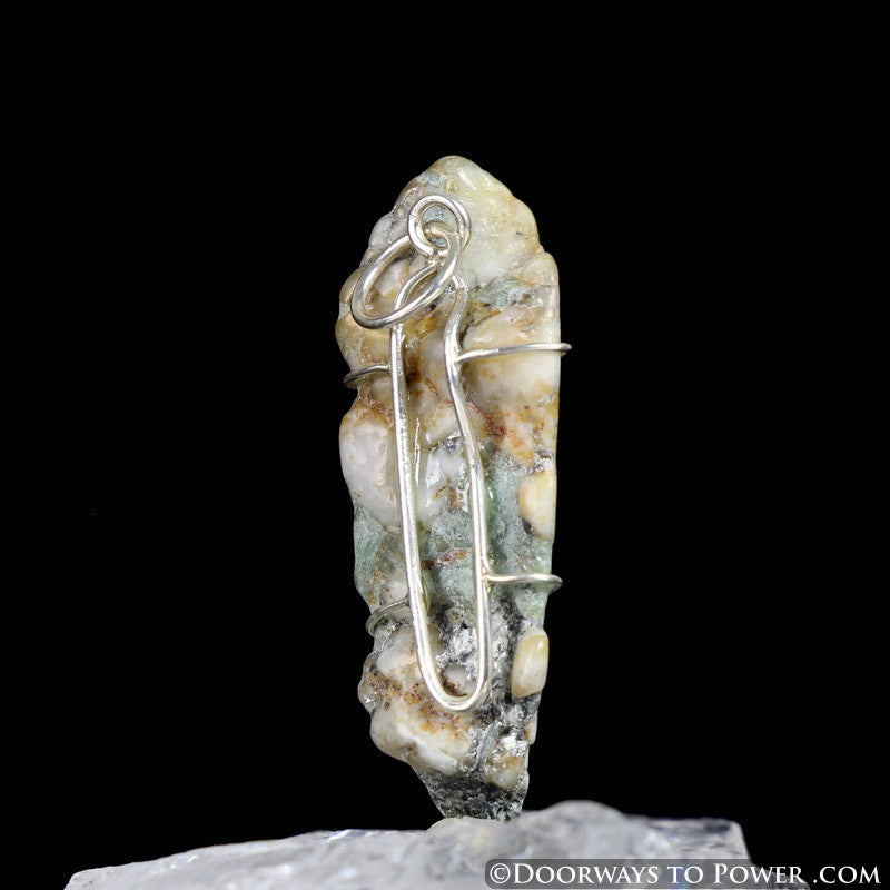 Phenacite Synergy 12 Stone Pendant .925 SS