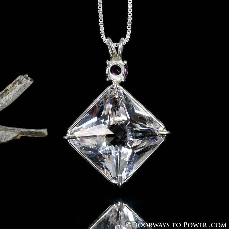 Back of Danburite Magician Stone Pendant