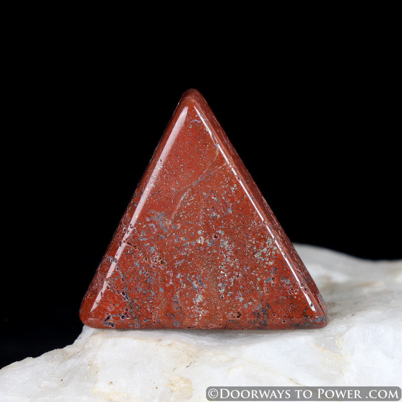 Red Fire Azeztulite Tumbled & Polished Stone