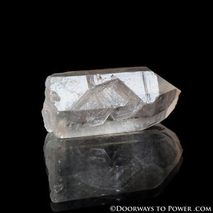 Satyaloka Clear Azeztulite Quartz Crystal Point - Record Keeper