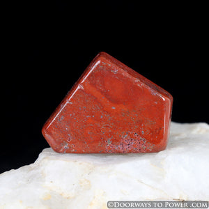 Red Fire Azeztulite Crystal Polished Azozeo Activated