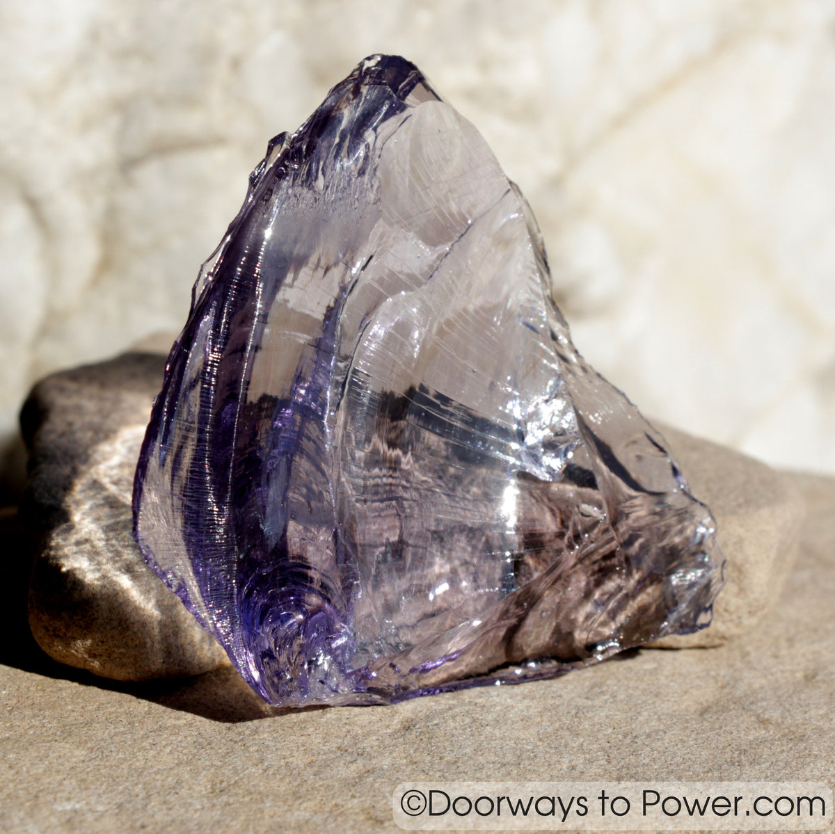 Sovereign Indigo Aura Amethyst Monatomic Andara Crystal 'Violet Defender'