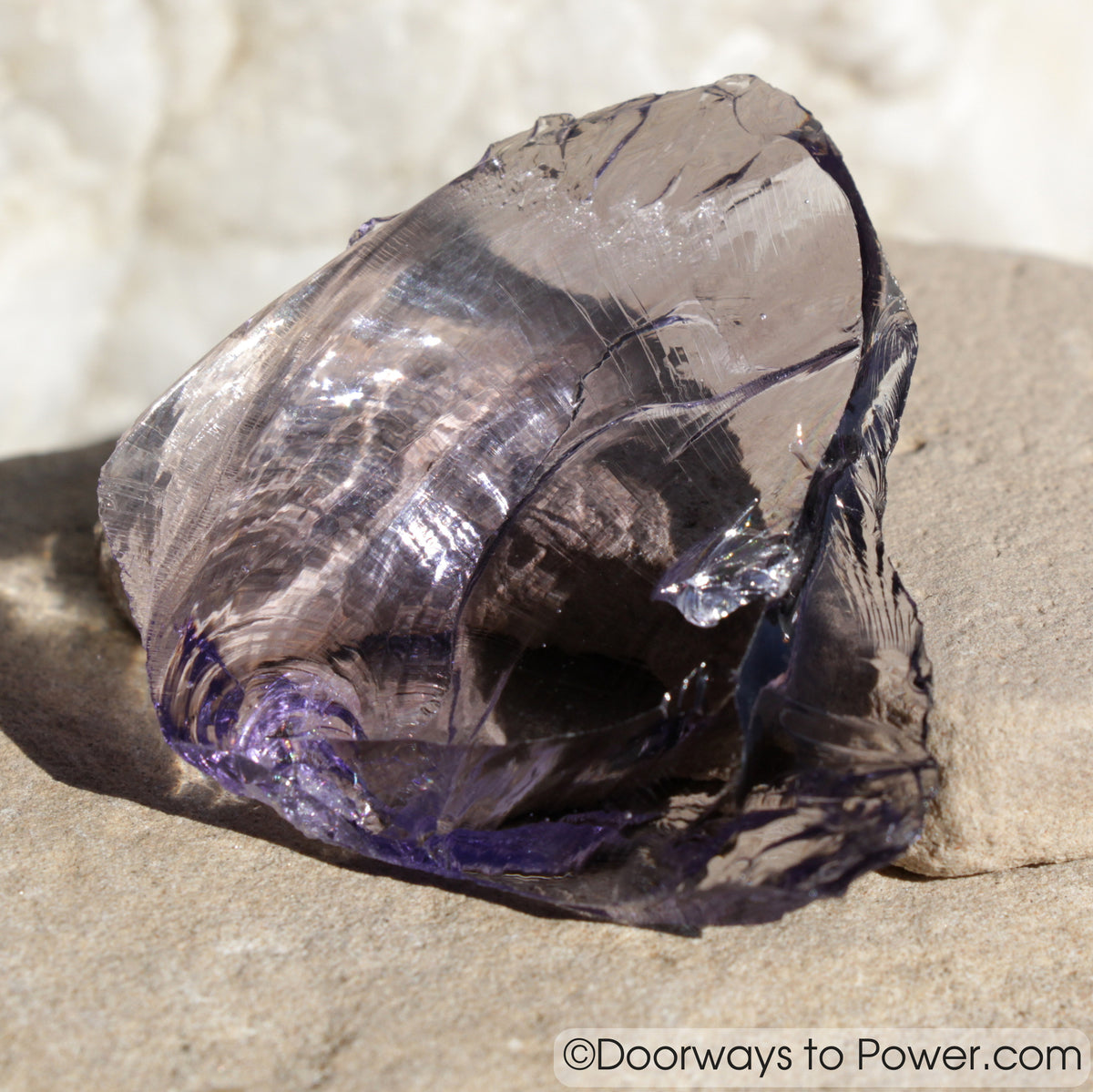 Sovereign Indigo Aura Amethyst Monatomic Andara Crystal 'Violet Defender'