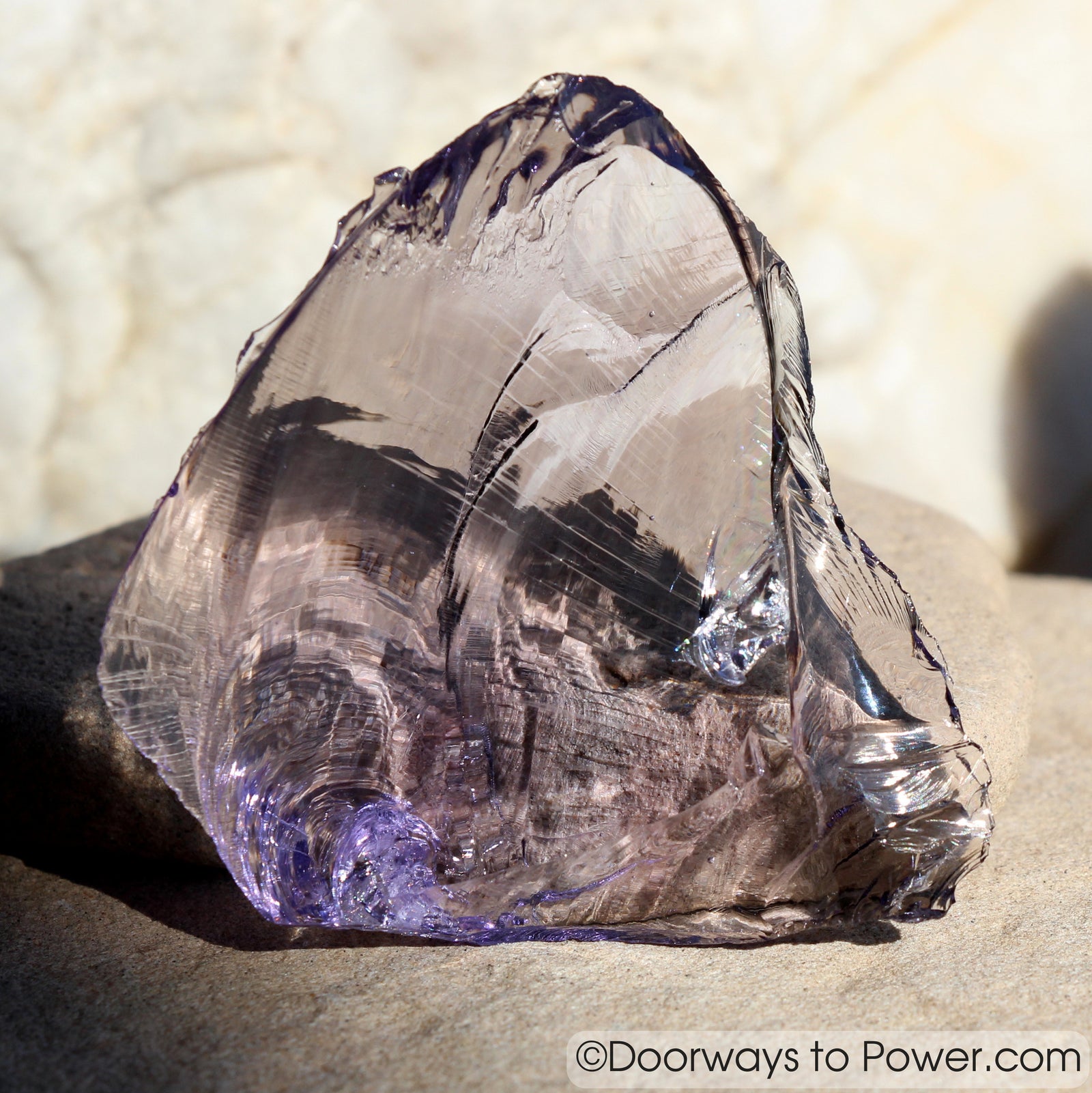 Sovereign Indigo Aura Amethyst Monatomic Andara Crystal 'Violet Defender'