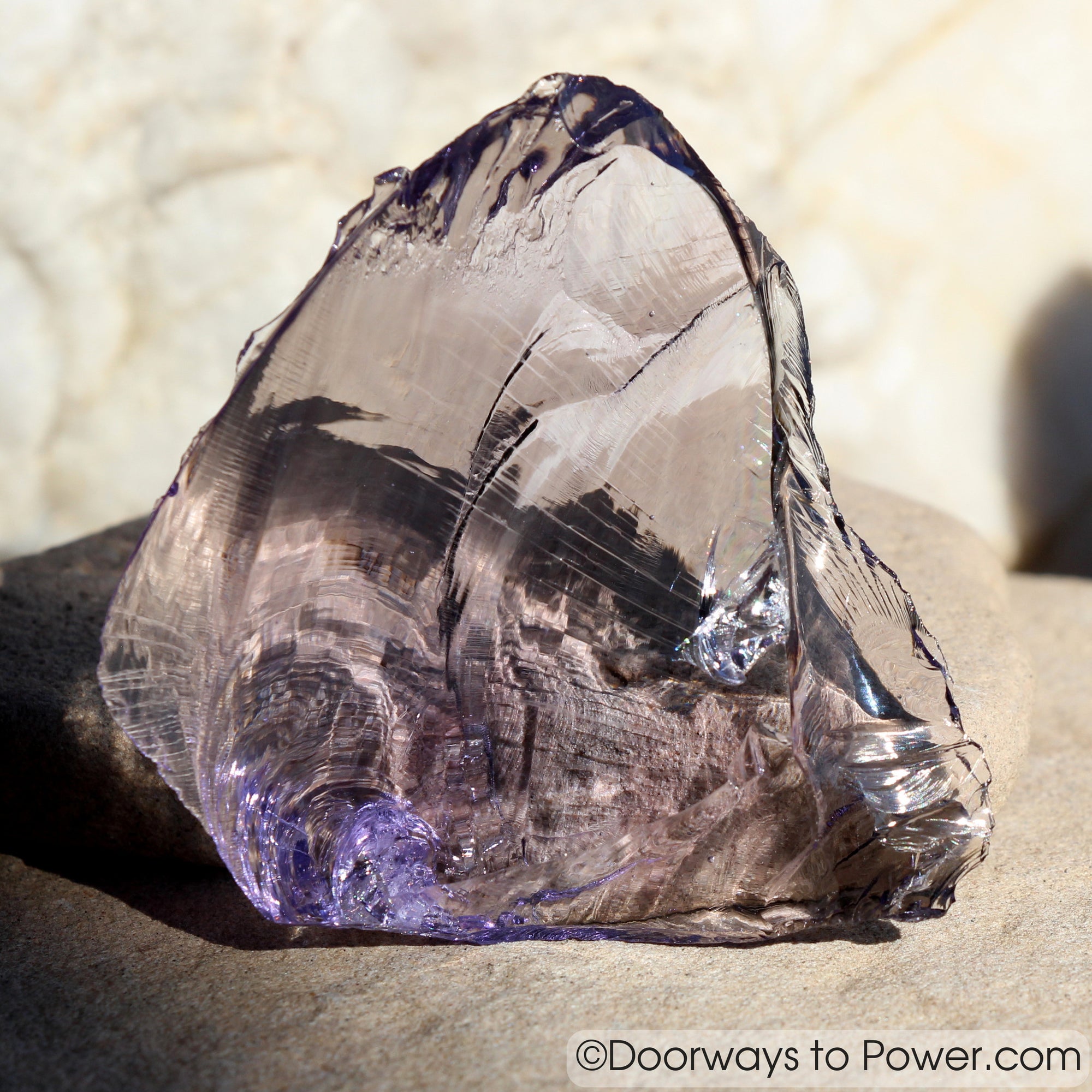 Sovereign Indigo Aura Amethyst Monatomic Andara Crystal 'Violet Defender'