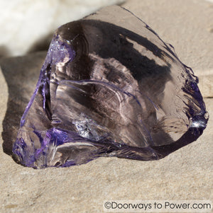Sovereign Indigo Aura Amethyst Monatomic Andara Crystal 'Violet Defender'
