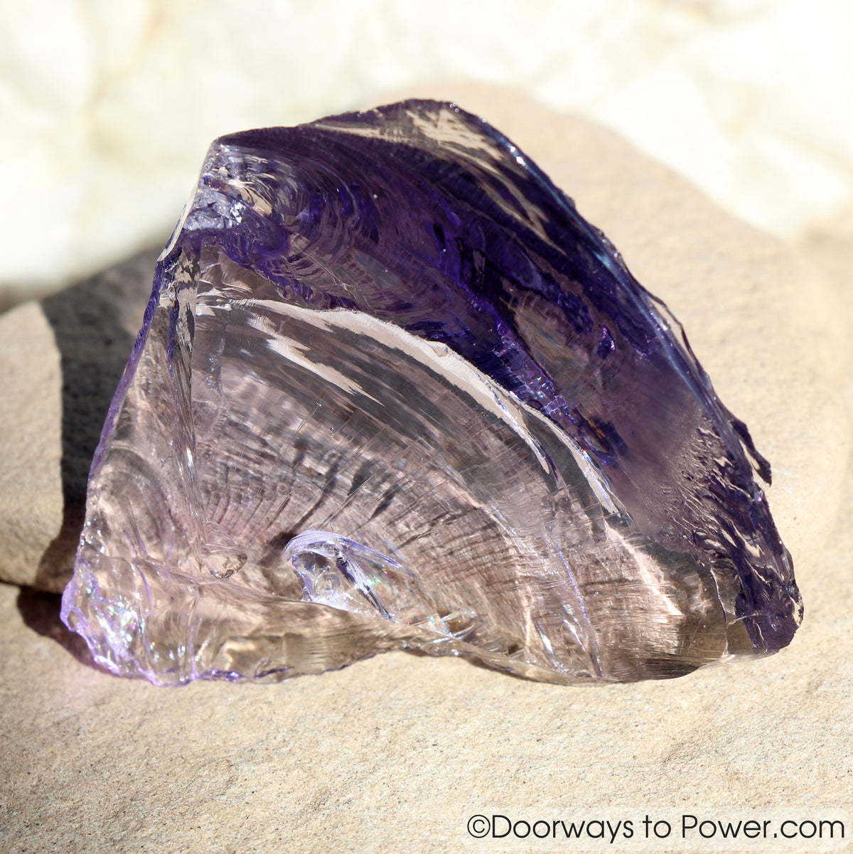Sovereign Indigo Aura Amethyst Monatomic Andara Crystal 'Violet Defender'