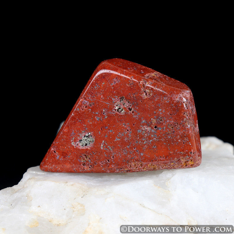Red Fire Azeztulite Crystal Polished # 7