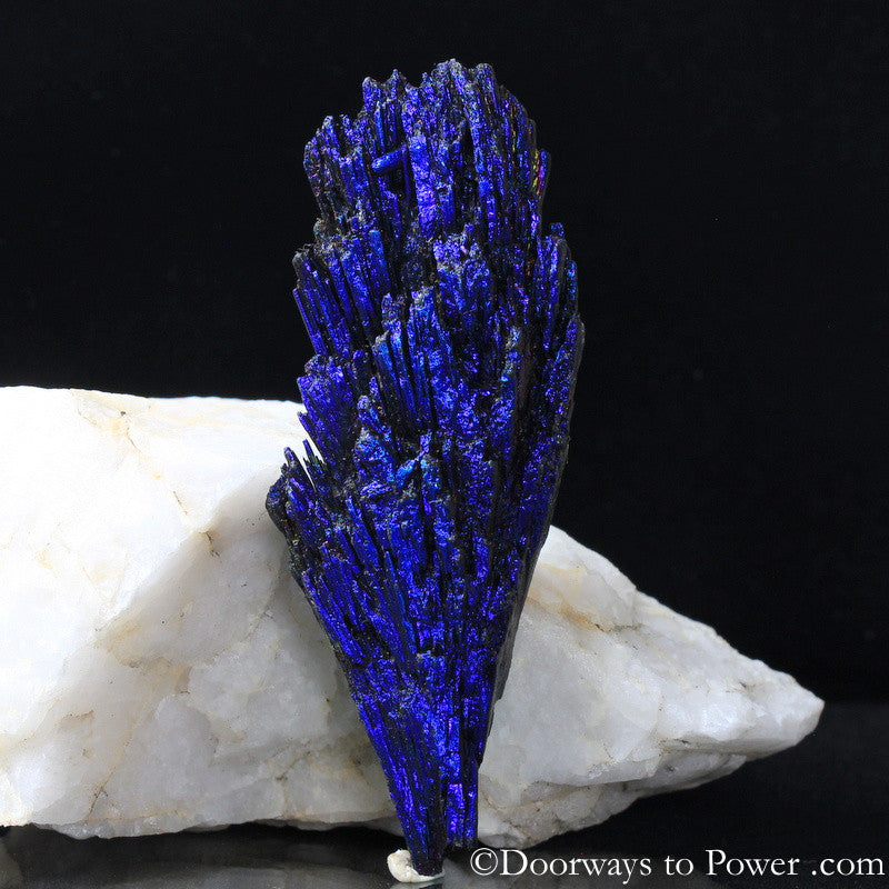 Magical Aqua Aura Black Kyanite Crystal A +++