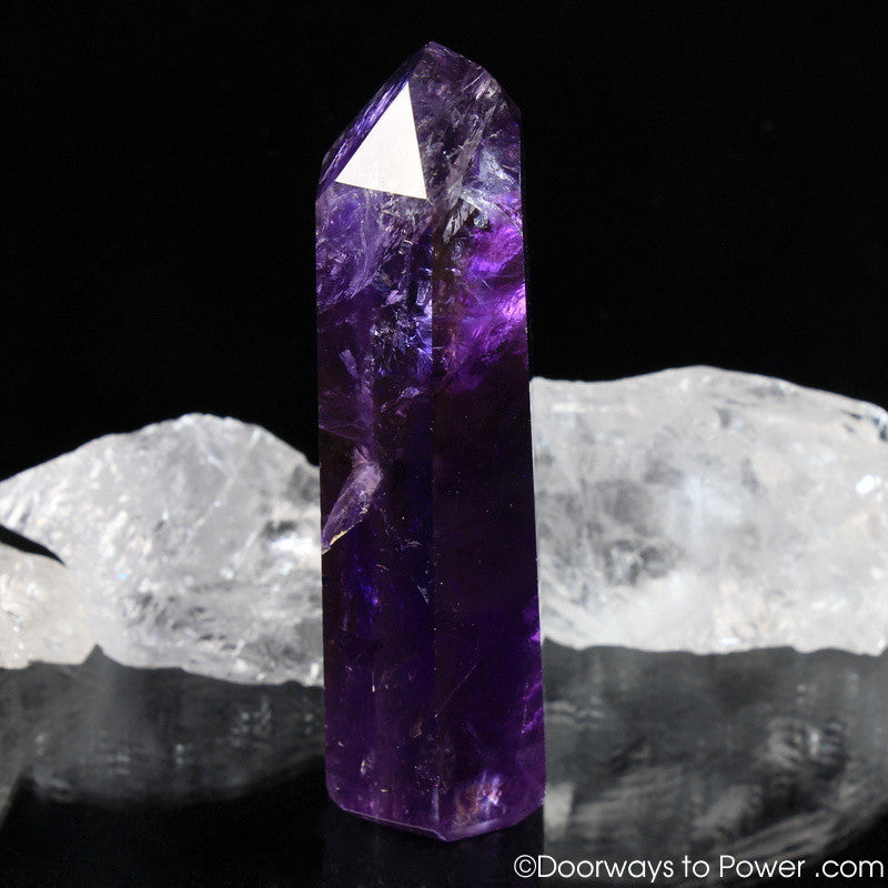 John of God Amethyst Casa Dow Crystal Point w/ Rainbows