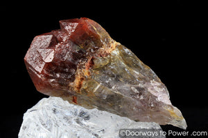 Red Aura Amethyst Record Keeper Crystal