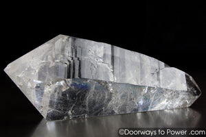 Diamantina Double Terminated Laser Quartz Crystal w/ Temple Heart Dow