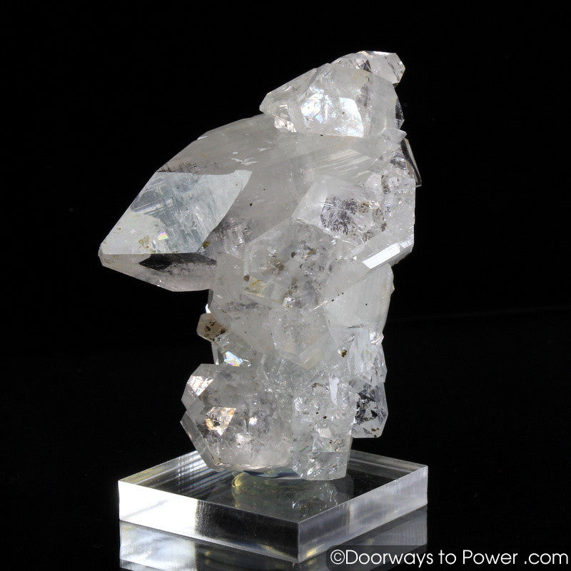 Apophyllite Double Terminated Specimen w/ Stilbite