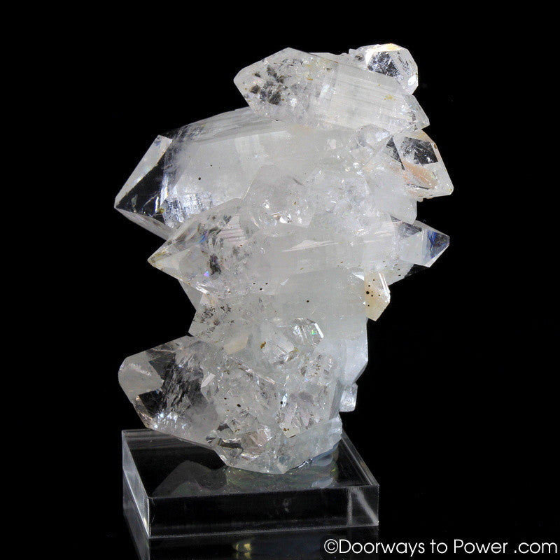 Apophyllite Double Terminated Specimen w/ Stilbite