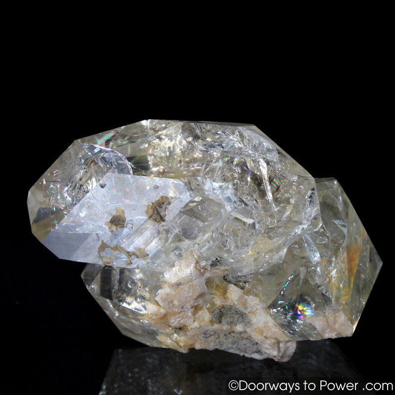 Herkimer Diamond Double Terminated Tantric Twin Record Keeper Crystal